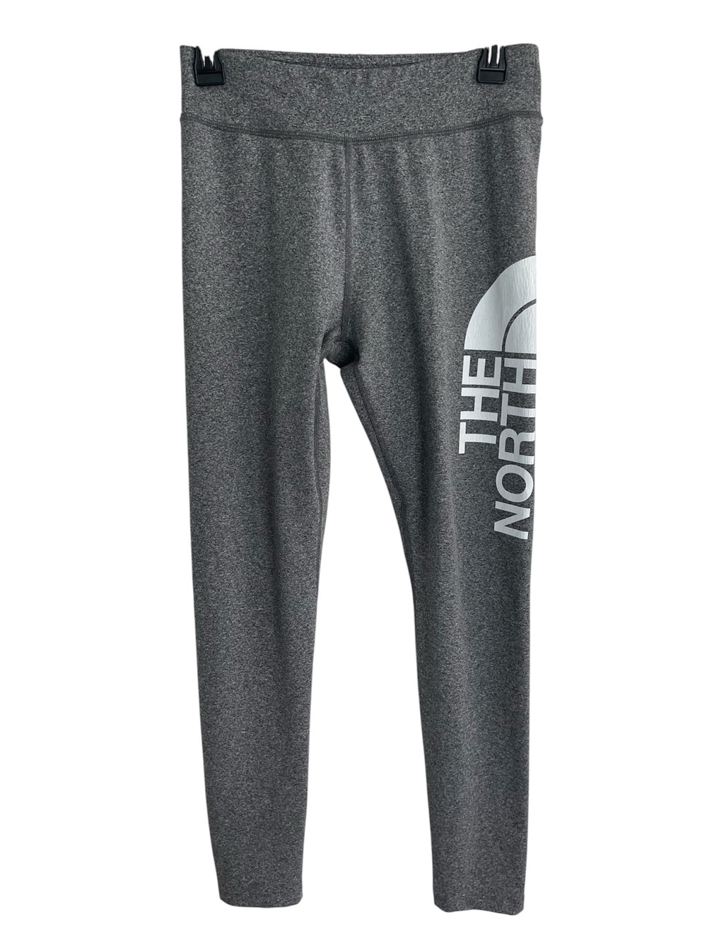 The North Face youth Gray Logo Leggings Flash Dry Size XL gorpcore hiking active